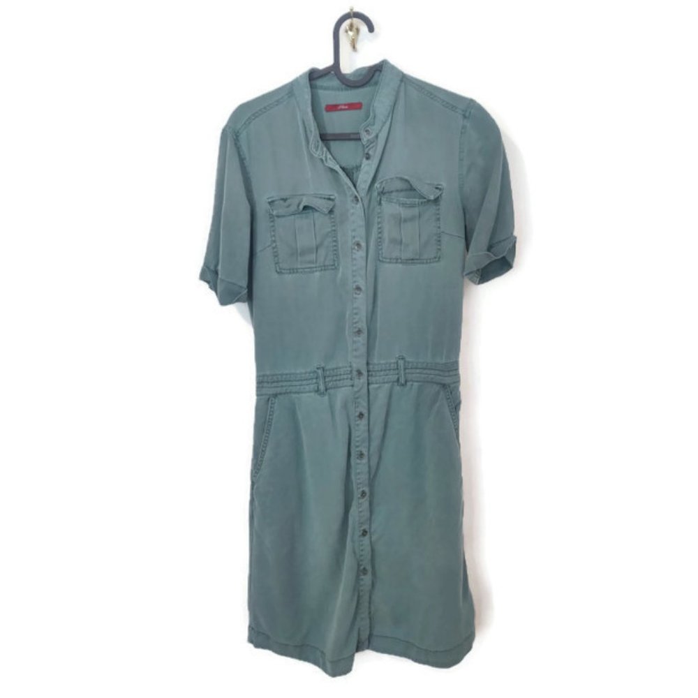 Cute Teal S. Oliver Dress Kneelengh